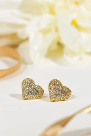 Kolczyki Golden heart