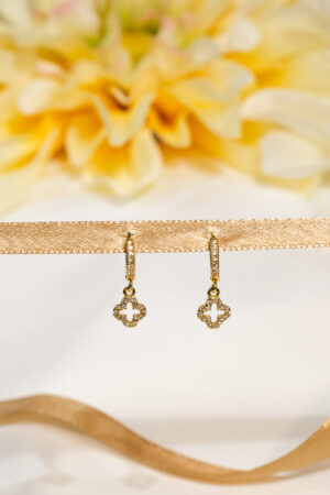 Kolczyki Golden clover drops