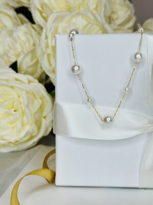 Pearl Line Necklace